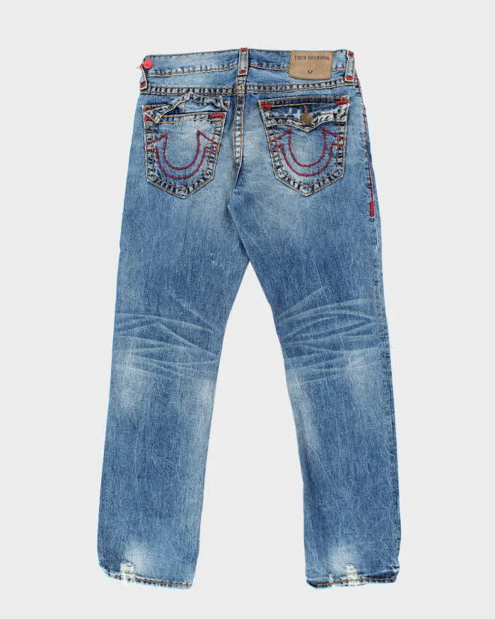 Vintage 2000's True Religion Medium Wash Jeans - W34 L33 sold by Rokit product image thumbnail 2