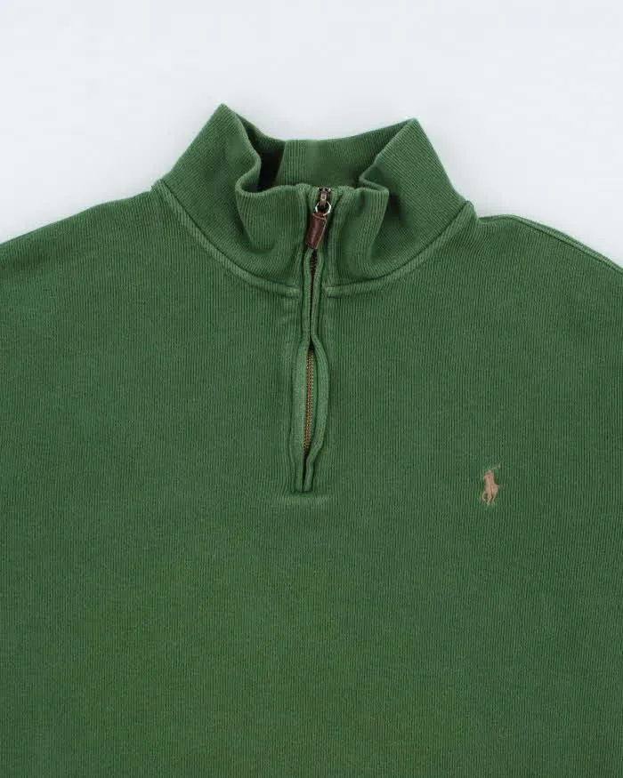 Vintage Polo By Ralph Lauren Quarter-Zip Sweatshirt - XL sold by Rokit product image thumbnail 3