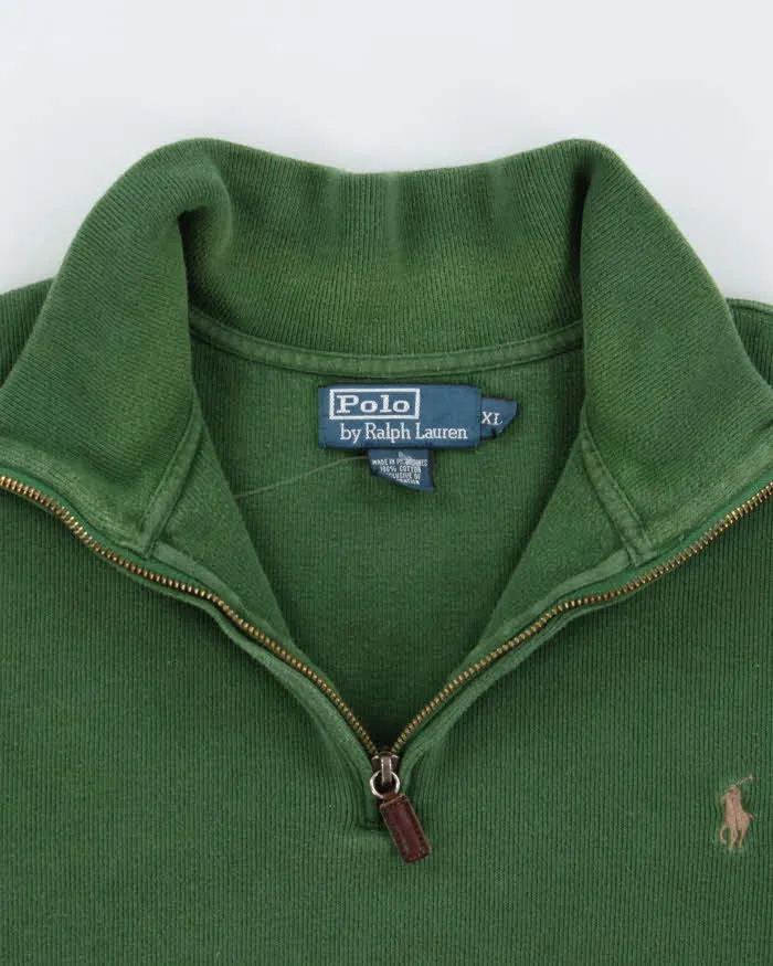 Vintage Polo By Ralph Lauren Quarter-Zip Sweatshirt - XL sold by Rokit product image thumbnail 5