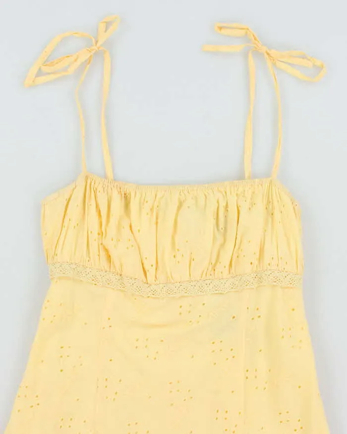 Vintage Y2k 00s Pusch Yellow Mini Dress - M sold by Rokit product image thumbnail 3