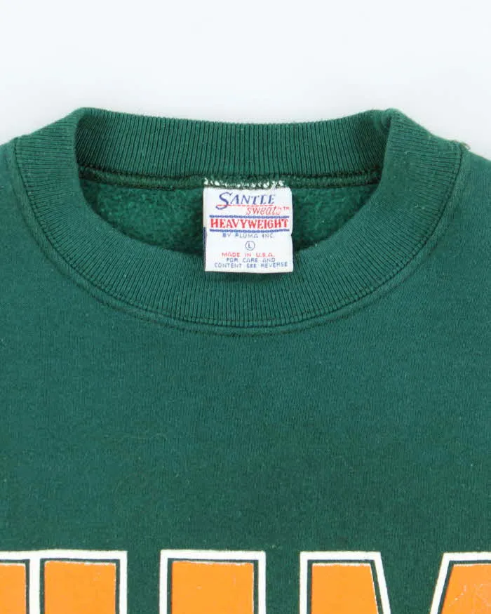 Vintage 90's Miami Hurricanes Big Graphic Sweatshirt - L sold by Rokit product image thumbnail 5
