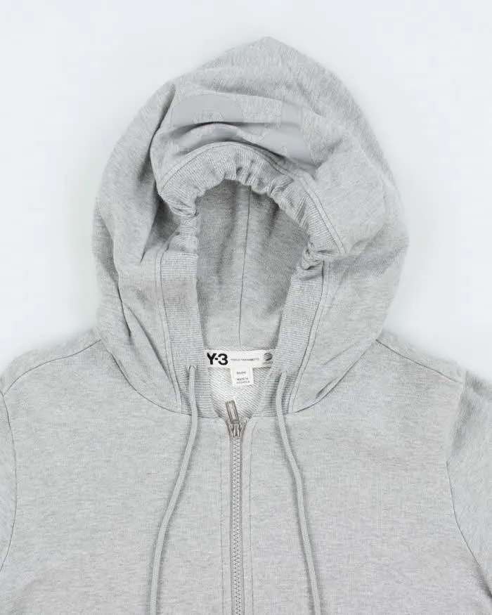 Vintage 00s Y-3 Yohji Yamamoto x Adidas Grey Zip-Up Hoodie - M sold by Rokit product image thumbnail 3