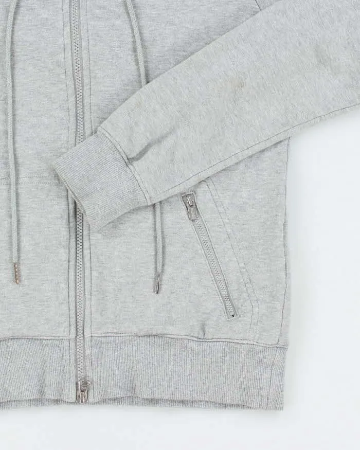 Vintage 00s Y-3 Yohji Yamamoto x Adidas Grey Zip-Up Hoodie - M sold by Rokit product image thumbnail 4