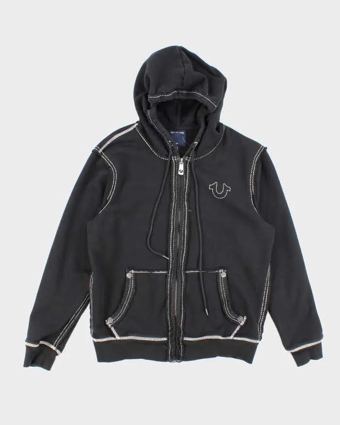 Vintage Y2K True Religion Contrast Stitch Zip Up Hoodie - M sold by Rokit