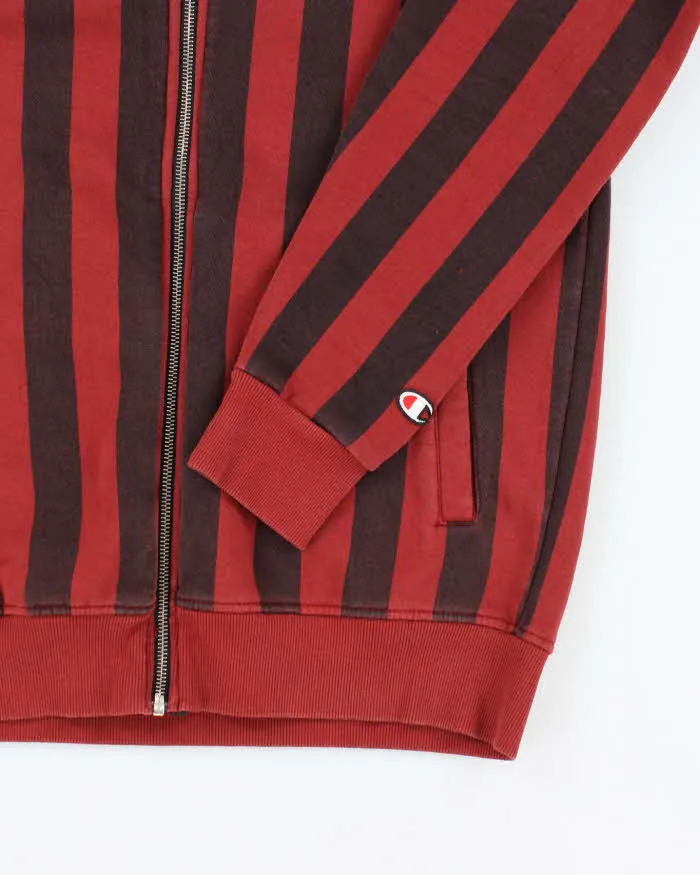 Vintage Y2K Champion Striped Full Zip Sweatshirt - L sold by Rokit product image thumbnail 4