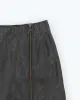 Vintage 90s DKNY Leather Zip Skirt - XS sold by Rokit