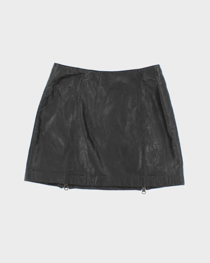 Vintage 90s DKNY Leather Zip Skirt - XS sold by Rokit product image thumbnail 2