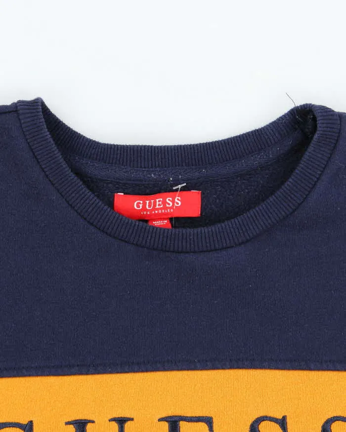 Vintage Y2K Guess Spell Out Two-Tone Sweatshirt - M sold by Rokit product image thumbnail 5