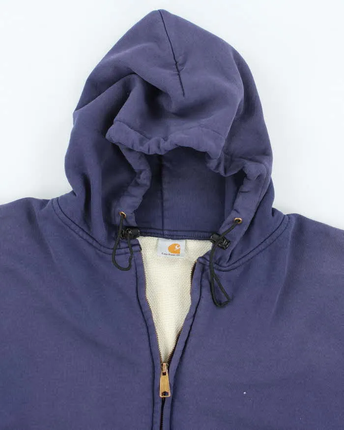 Vintage 90's Carhartt Waffle Heavyweight Zip Up Hoodie - XXL sold by Rokit product image thumbnail 3