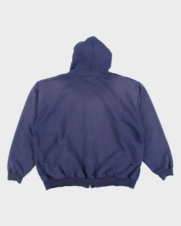 Vintage 90's Carhartt Waffle Heavyweight Zip Up Hoodie - XXL sold by Rokit product image thumbnail 2