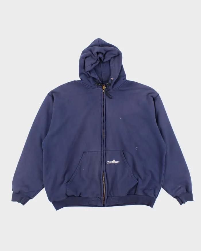 Vintage 90's Carhartt Waffle Heavyweight Zip Up Hoodie - XXL sold by Rokit