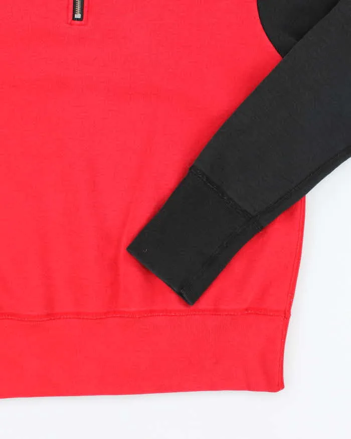 Vintage 90's Heavyweight Two Tone Quarter Zip Sweatshirt - M sold by Rokit product image thumbnail 4