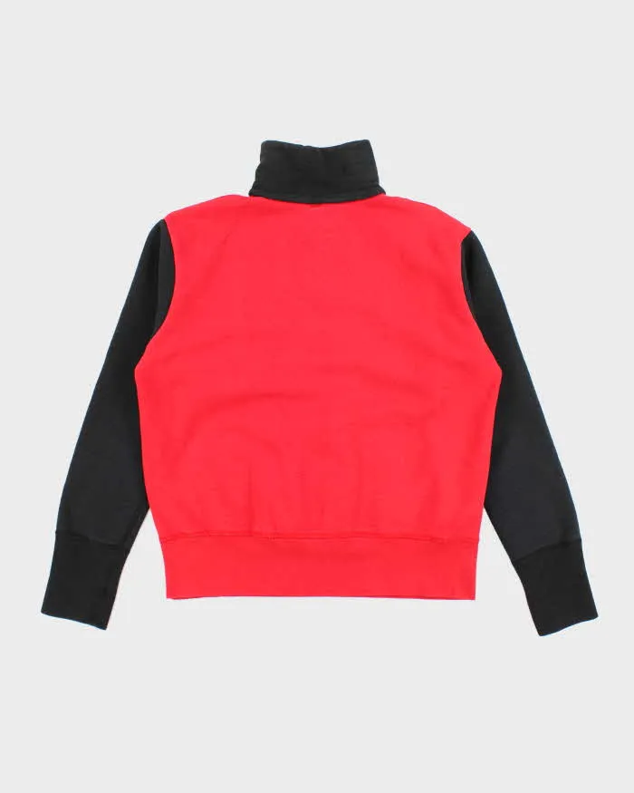 Vintage 90's Heavyweight Two Tone Quarter Zip Sweatshirt - M sold by Rokit product image thumbnail 2