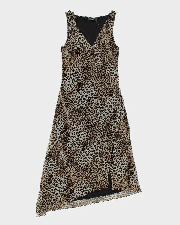 Y2k 00s Mexx Leopard Print Dress - L sold by Rokit