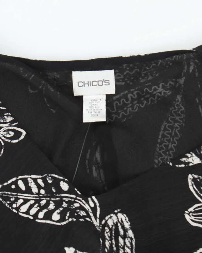 Vintage 90s Chico's Silk Floral Dress - L sold by Rokit product image thumbnail 5