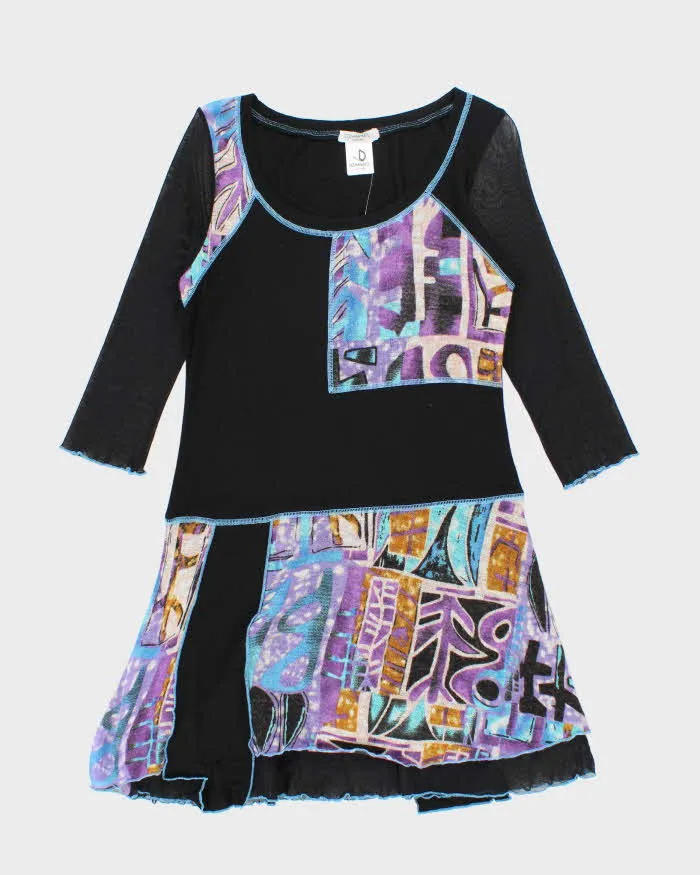 Vintage Y2k 00s Dzhavael Patchwork Dress - M sold by Rokit