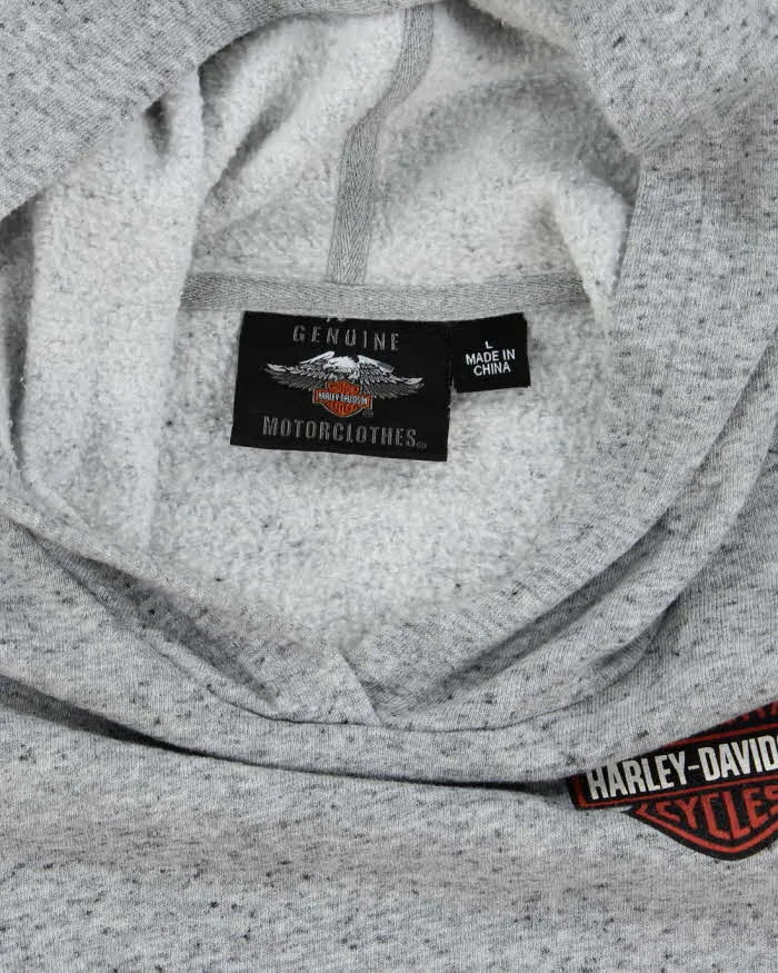 Vintage Y2K Harley Davidson Lightweight Graphic Print Hoodie - L sold by Rokit product image thumbnail 5