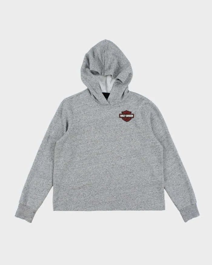 Vintage Y2K Harley Davidson Lightweight Graphic Print Hoodie - L sold by Rokit