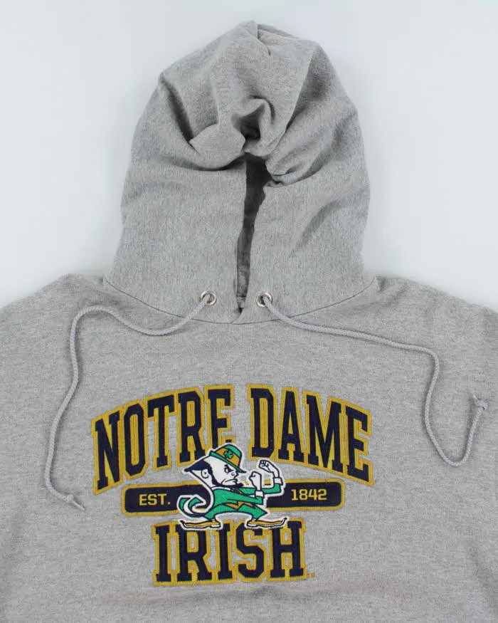 Vintage 2000's Champion Fighting Irish Embroidered Hoodie - L sold by Rokit product image thumbnail 3