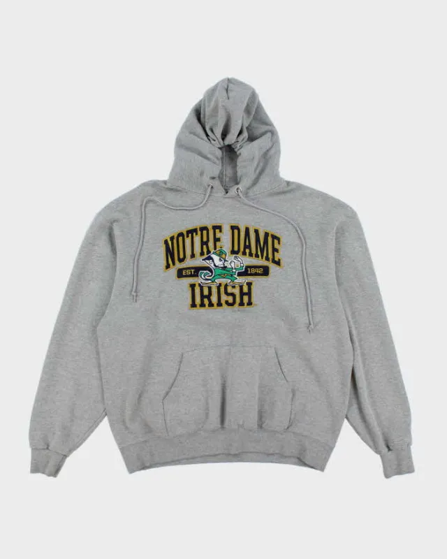 Vintage 2000's Champion Fighting Irish Embroidered Hoodie - L sold by Rokit
