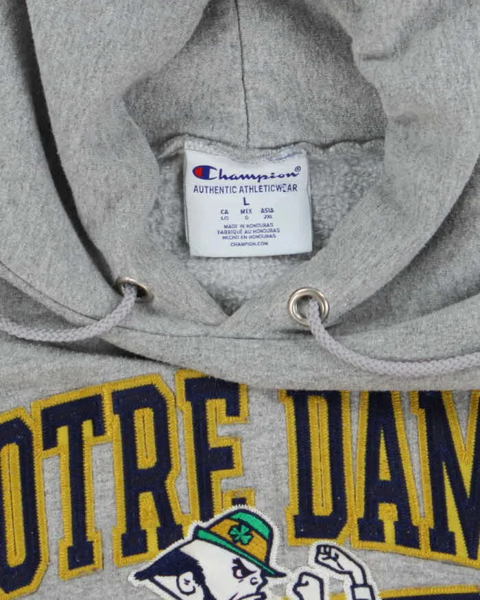 Vintage 2000's Champion Fighting Irish Embroidered Hoodie - L sold by Rokit product image thumbnail 5