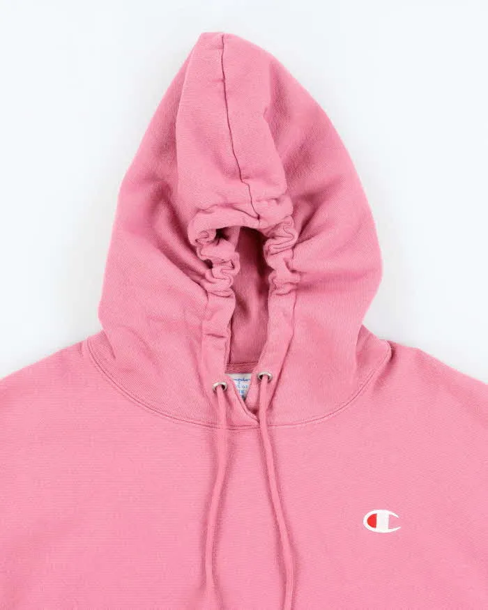 Vintage 2000's Champion Reverse Weave Pink Hoodie - XL sold by Rokit product image thumbnail 3