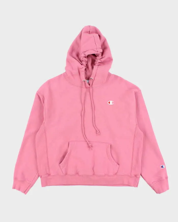 Vintage 2000's Champion Reverse Weave Pink Hoodie - XL sold by Rokit
