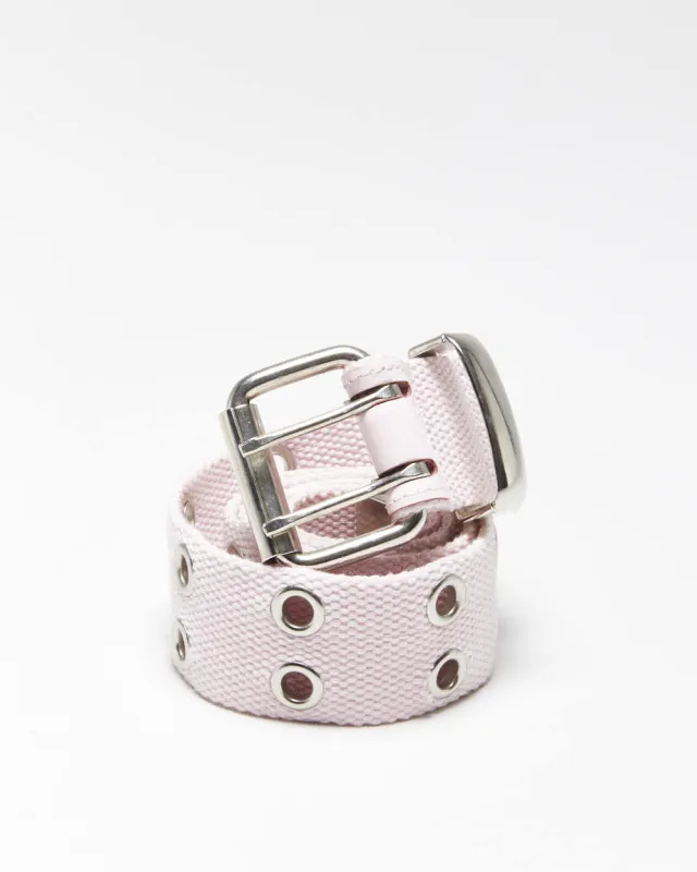 Vintage Y2k 00s Pink Eyelet Belt - O/S sold by Rokit