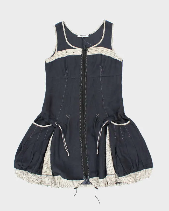 Vintage Y2k 00s Vitrin Design Zip-Up Parachute Dress - M sold by Rokit