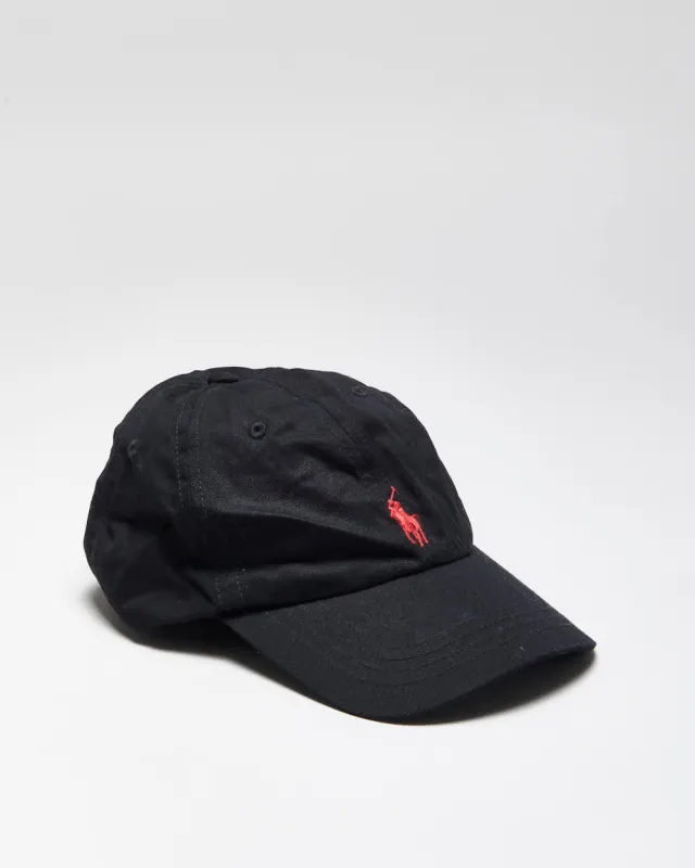 Vintage Polo By Ralph Lauren Black Baseball Cap - O/S made by Ralph Lauren