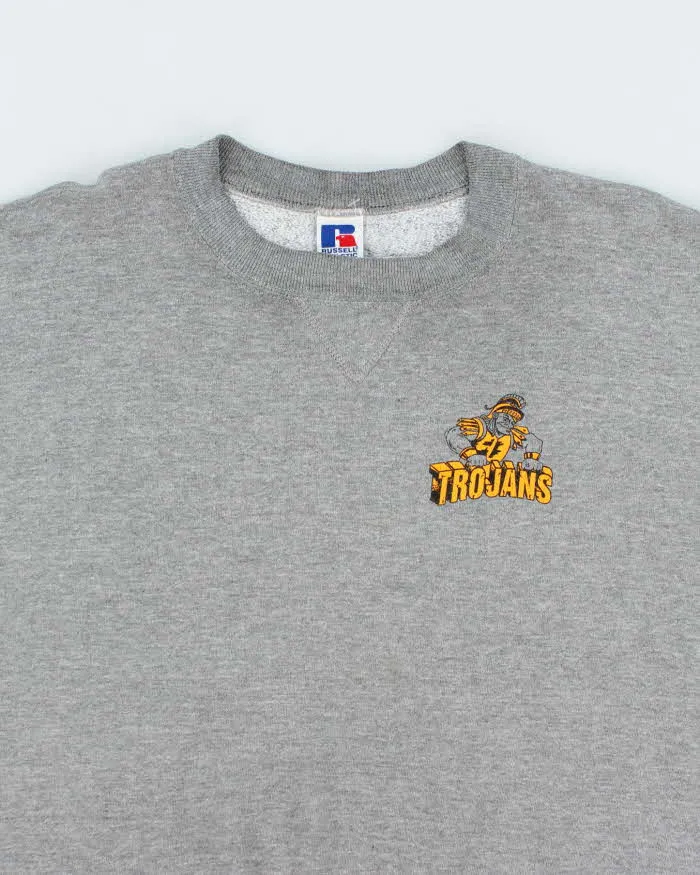 Vintage 2000's Russell Athletic Trojan's Small Graphic Sweatshirt - L sold by Rokit product image thumbnail 3