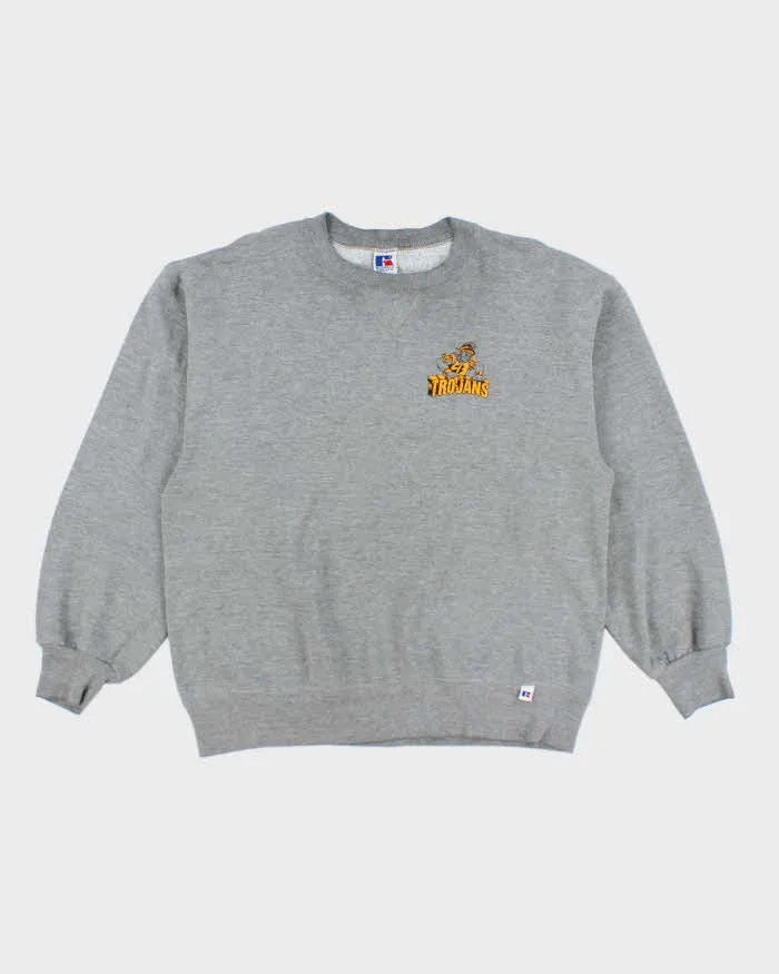Vintage 2000's Russell Athletic Trojan's Small Graphic Sweatshirt - L sold by Rokit