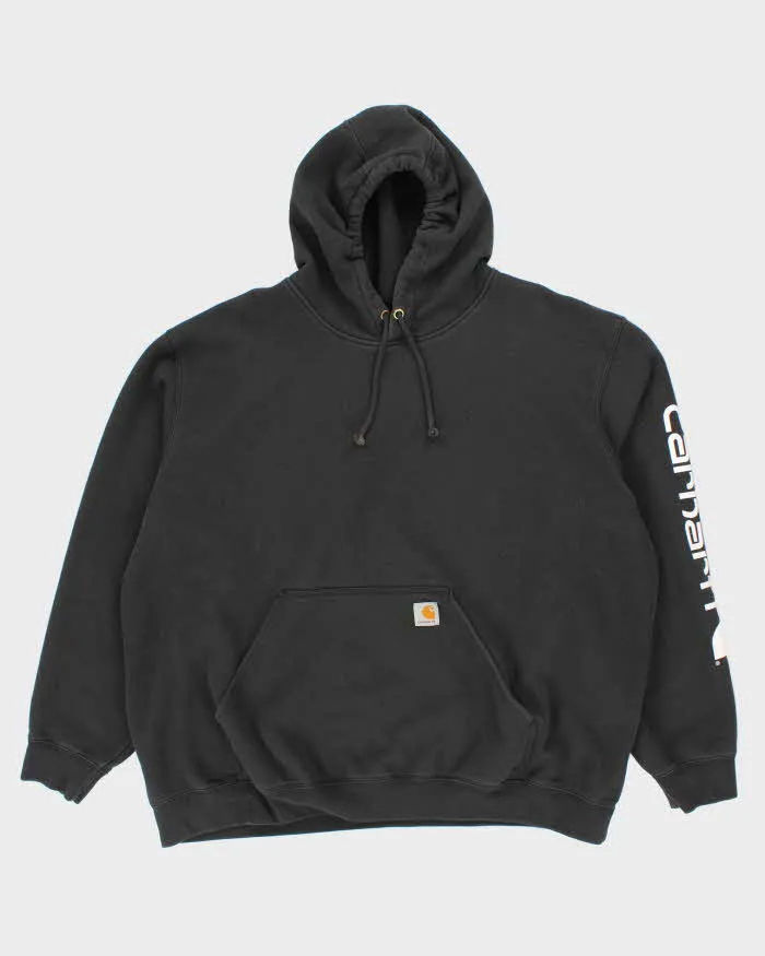 Vintage 2000's Carhartt Sleeve Spell Out Hoodie - XXL sold by Rokit