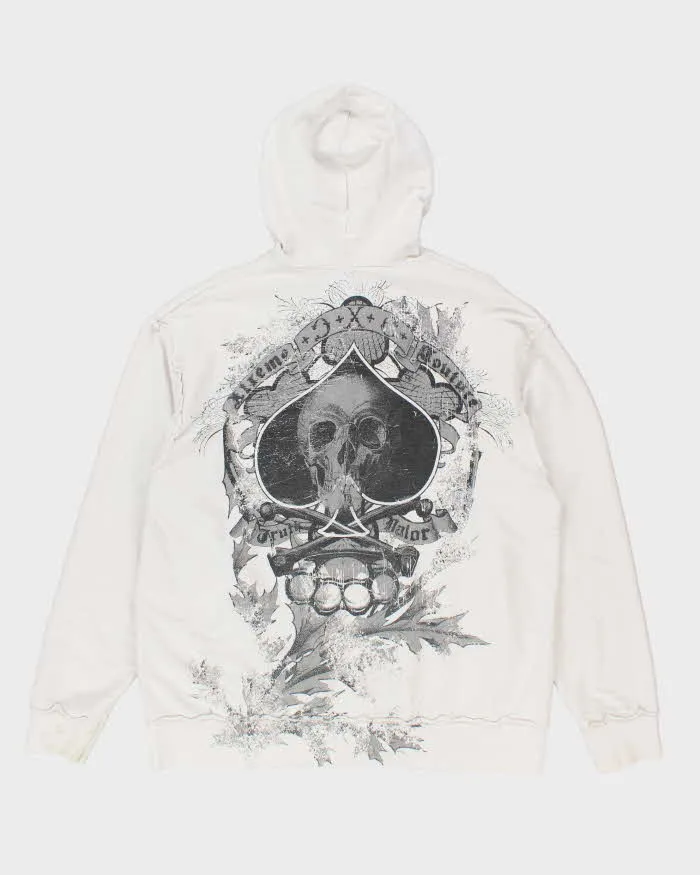 Vintage Y2K Xtreme Couture Gothic Print Zip Up Hoodie - XL sold by Rokit product image thumbnail 2