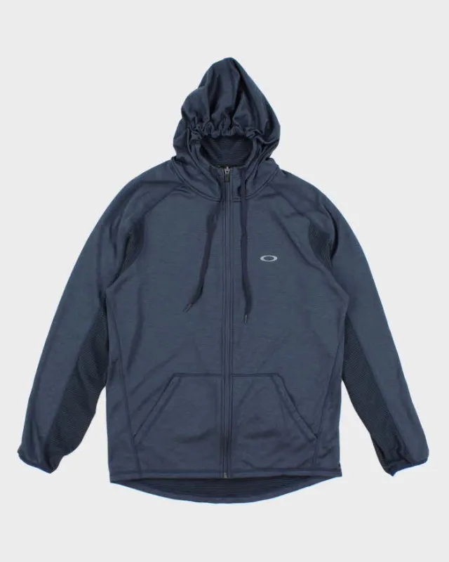 Vintage 2000's Oakley Small Logo Lightweight Zip Up Hoodie - L sold by Rokit
