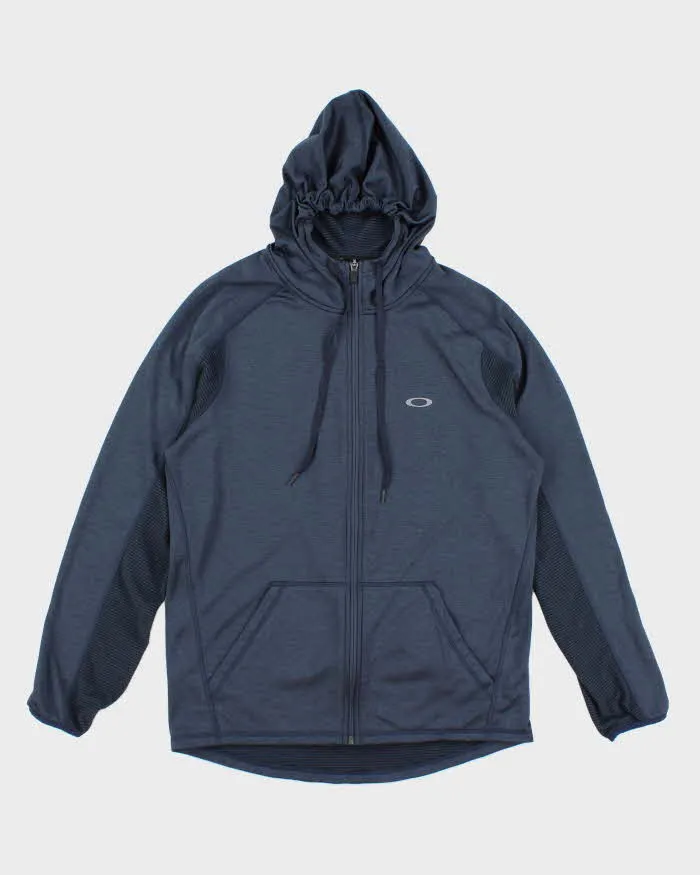 Vintage 2000's Oakley Small Logo Lightweight Zip Up Hoodie - L sold by Rokit