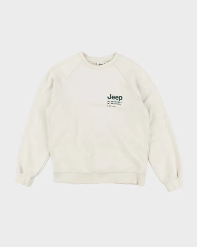 Vintage Y2K Jeep Go Anywhere Graphic Sweatshirt - L sold by Rokit