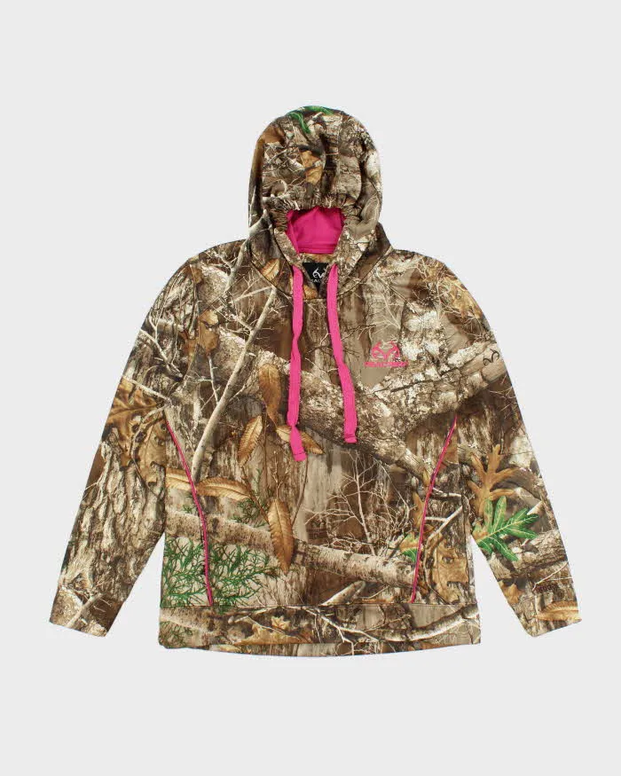 Vintage Y2K Women's Real Tree Embroidered Logo Camouflage Hoodie - M sold by Rokit