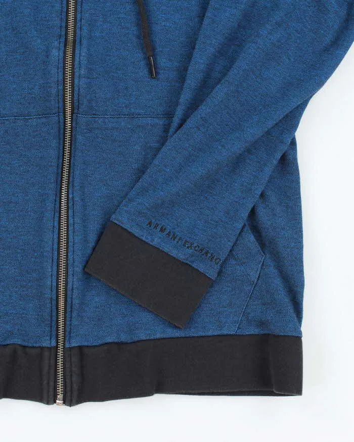 Vintage Y2K Armani Exchange Lightweight Zip Up Hoodie - L sold by Rokit product image thumbnail 4