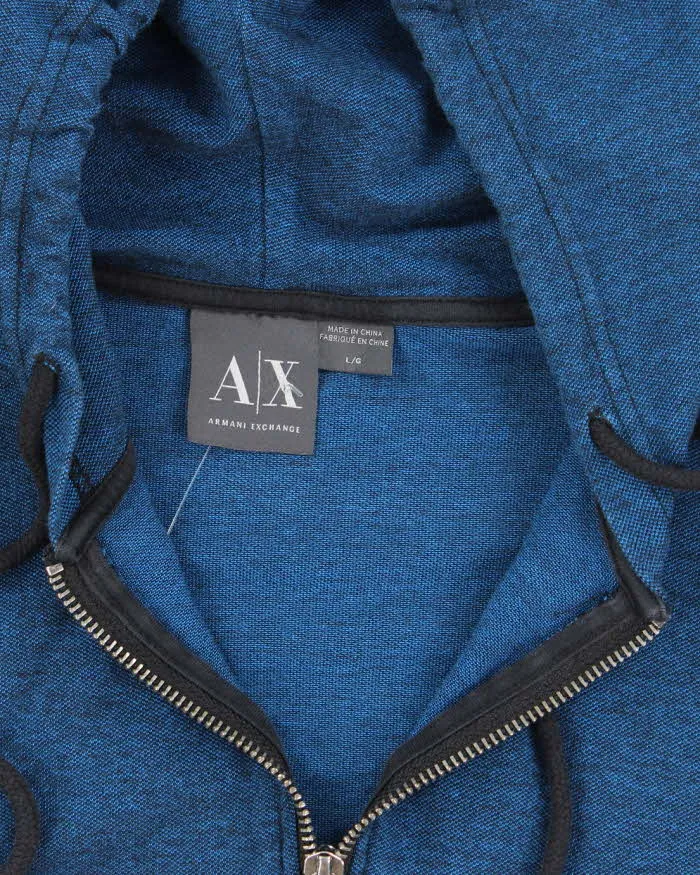 Vintage Y2K Armani Exchange Lightweight Zip Up Hoodie - L sold by Rokit product image thumbnail 5