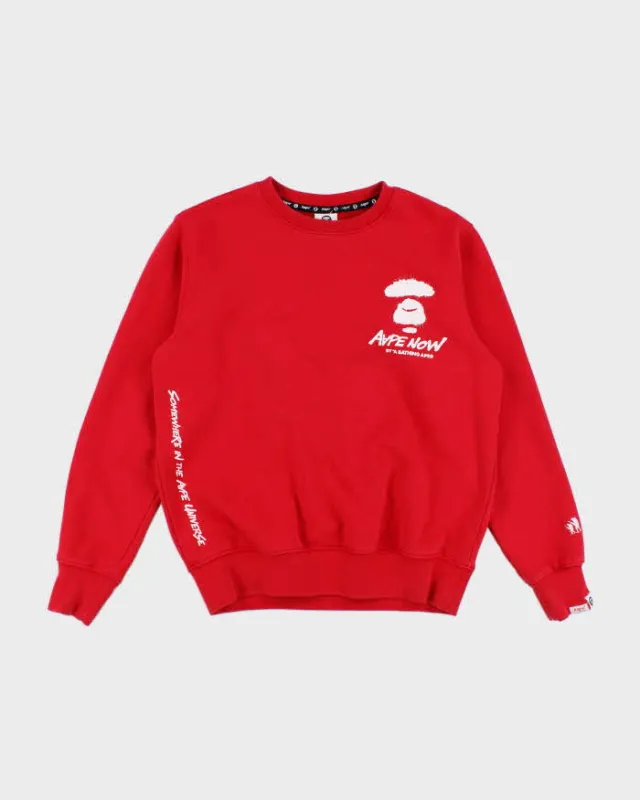 Vintage 2000's AAPE by Bathing Ape Graphic Print Sweatshirt - L sold by Rokit