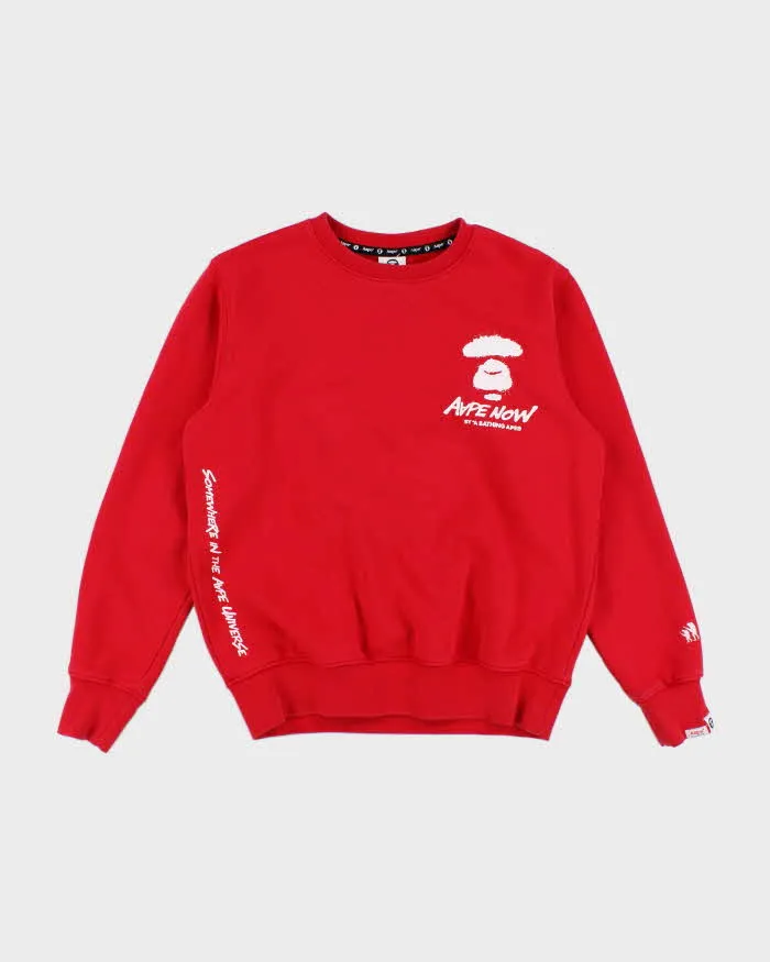 Vintage 2000's AAPE by Bathing Ape Graphic Print Sweatshirt - L sold by Rokit