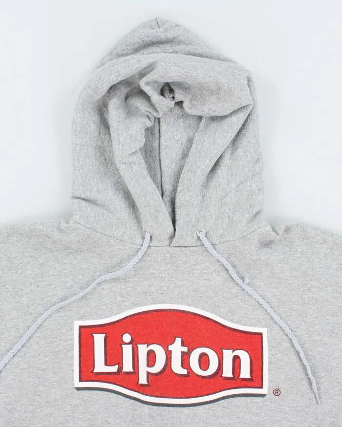 Vintage 90's Lipton Tea Oversized Hoodie - L sold by Rokit product image thumbnail 3