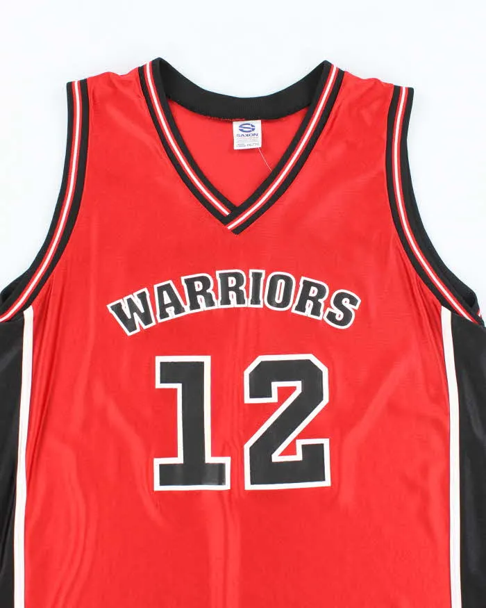 Vintage 90's Saxon The Warriors Basketball Jersey - XXL sold by Rokit product image thumbnail 3