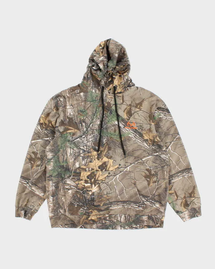 Vintage Y2K Real Tree Camouflage Hoodie - L sold by Rokit