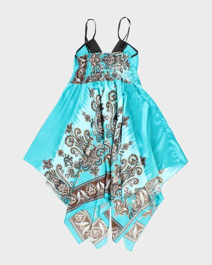 Vintage Y2k 00s Glam & Fame Satin Handkerchief Hem Dress - S/M sold by Rokit product image thumbnail 2