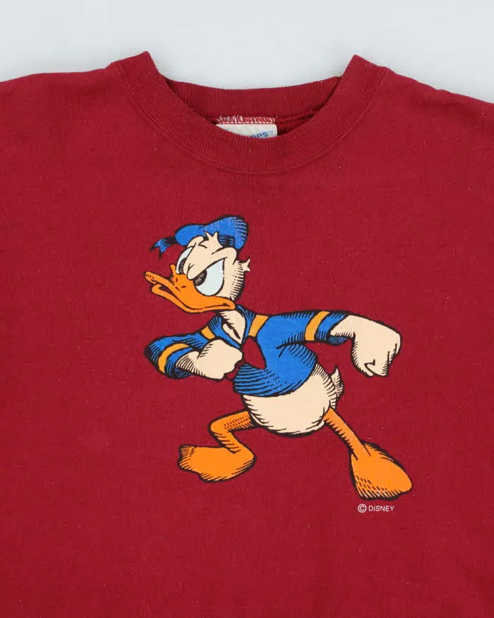 Vintage 90's Disney Donal Duck Graphic Sweatshirt - L sold by Rokit product image thumbnail 3