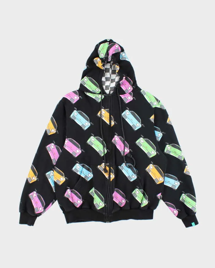 Vintage 2000's New York's Lottery All Over Print Hoodie - L sold by Rokit