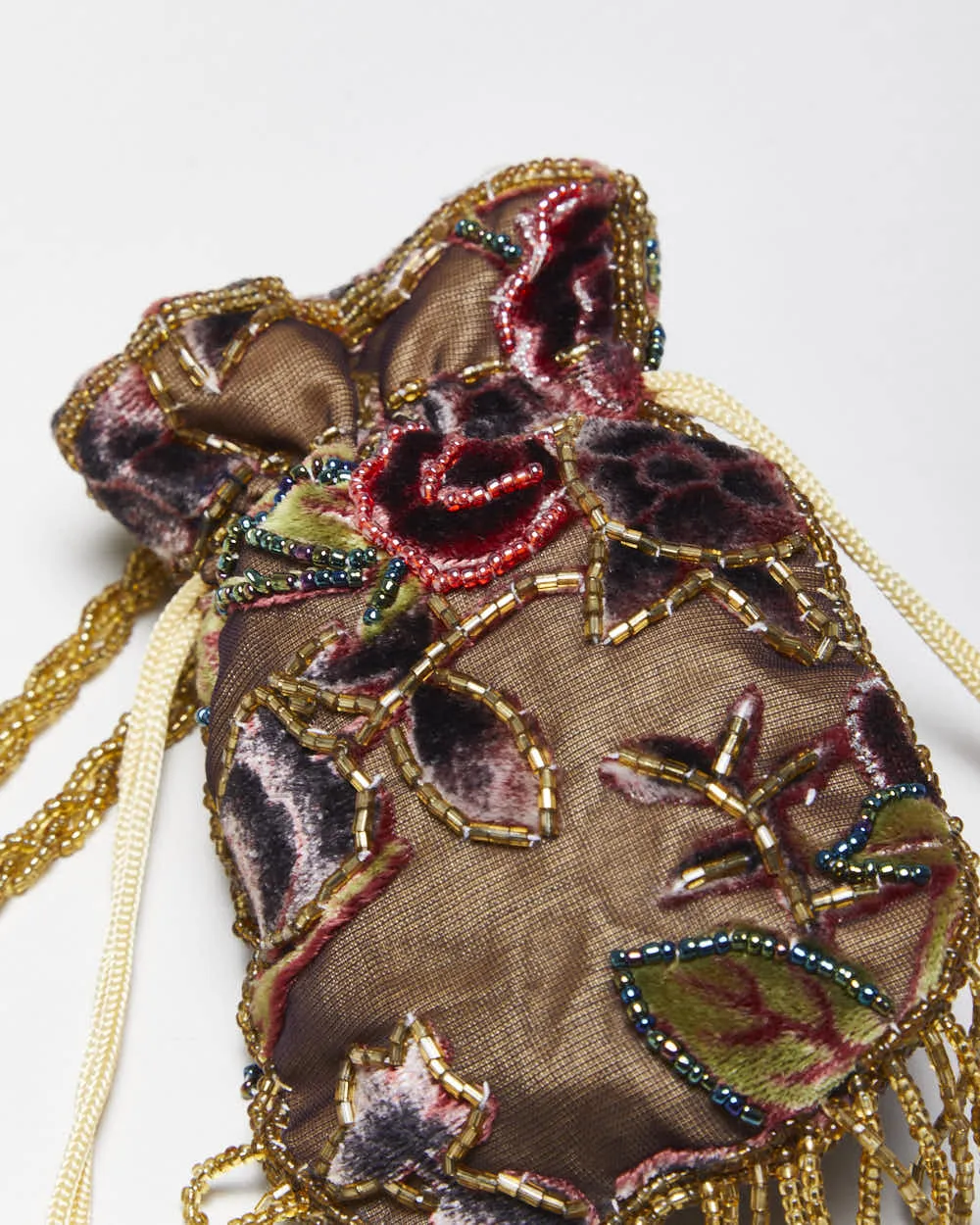 Vintage Velvet Beaded Cross-Body Bag sold by Rokit product image thumbnail 4