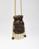 Vintage Velvet Beaded Cross-Body Bag sold by Rokit